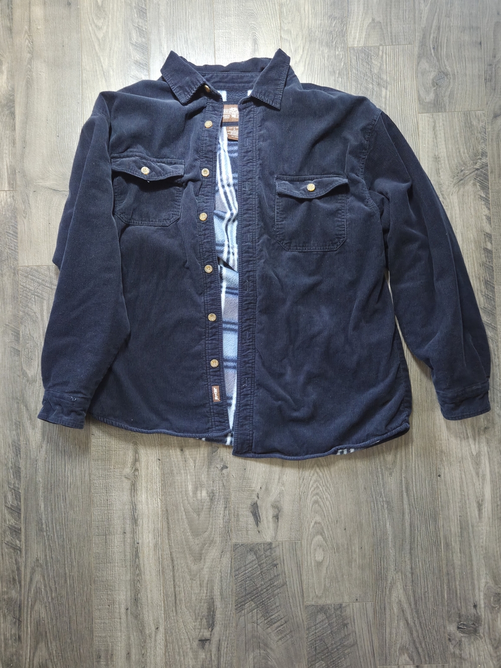 Levi's Dark Blue Corduroy Shirt Jacket
